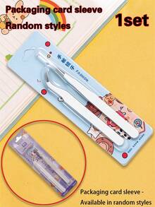 5 Sets/1 Set Tweezers, Colorful Scrapbook Stickers And Washi Tape, Multi-Functional Stationery Organizer, DIY Journal Photo Album, School Supplies, Back To School Essentials, Suitable For Stickers, Scrapbooking, Eyelash Decoration, Jewelry Making, Model Making And More - A - View 15
