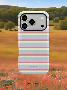 GIIPPA 這款多色條紋設計手機殼完美適用於 Phone 18 Pro Max，同時也兼容 Phone 17 Pro Max、16 Pro Max 和 15 Pro Max。它採用時尚有趣的韓系設計，適合 11/12/13/14/15/16 Pro Max Plus。優雅的設計男女皆宜，是送給女友的完美禮物，適用於聖誕節、情人節、復活節、婚禮季和生日！ - 多色1 - 查看 9
