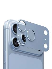 超薄商務新款鏤空金屬相機鏡頭保護蓋，適用於 iPhone 18 Pro Max 18 Pro 17 Pro Max 17 Pro，鏡頭保護殼手機配件 - 淺藍色 - 查看 3