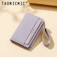 Women's Wristlet Wallet, Multi-Card Slot Bifold Wallet With Zipper Pocket, Portable Clutch Bag, With Wrist Strap, Can Hold Cash, Cards And ID - Multicolor - View 9