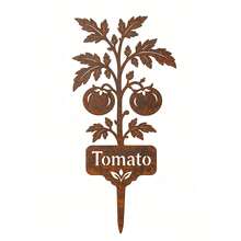 Acrylic Vintage Plant Labels, Strawberry And Tomato Patterns, Distressed And Antique Appearance, Suitable For Garden, Yard And Potted Plant Decoration, Also Used For Identifying Plant Species - Rusty Strawberry Garden Stake - View 6