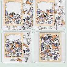 Cartoon Animal Shaped Wooden Puzzle Cat/Dog/Bear Unique Asymmetrical Puzzle Home Decor And Gift For Children And Adults. Christmas Gift - Irregular Jigsaw Puzzle - View 3