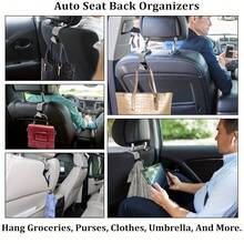2 Packs Artificial Diamond Car Hooks, Hidden Car Storage Hooks, Creative Car Seat Hooks, Women's Car Accessories - A - View 8