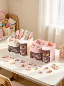 1 Piece Baby Girl Hair Accessory Storage Box – Girls' Room Decor, Newborn Essentials, Baby Girl Supplies - Multicolor - View 3