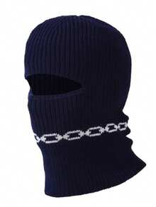 1pc Knitted Knitted Balaclava Warm Hat, Cycling Hiking Climbing Cold Weather Hat, Unisex, Cold Weather Head Cover, Face Mask, Multi-Functional Face Mask Head Cover - Regular Model - View 6