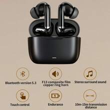 TWS Earbuds, Airbuds Wireless Earphones And Bluetooth Headphones, White Design, Built-In Microphone For Clear Calls, Comfortable Ear-Stem Style, Compatible With All Mobile Devices, Suitable For Fitness, Running And Daily Use - Multicolor - View 7