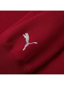 Puma Men's/Women's Sweatshirt/Pullover RACE-AHEAD-CREW-TERRY Soft Comfortable Casual Sports Sweatshirt 636033-28 - Bright Red - View 3