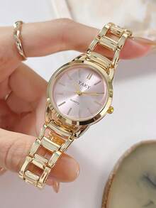 Nouvelle Arrivée Montre Quartz Femme Mode Marque Top Luxe Montres-Bracelets Analogiques Fantaisie Élégante Montre de Fête Cadeau Filles Saint-Valentin Anniversaire - Rose bonbon - Voir 1