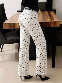 Women's Fashion Casual Blue Flare Jeans, Medium Stretch, Long Design, Suitable For Daily Wear - Medium Wash - View 3