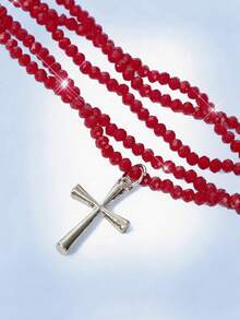 Y2Kool Kalung Liontin - Merah - View 5