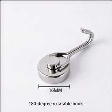 360° Rotatable Magnetic Hook, Strong Magnet Stainless Steel Hanger, Available, No Drilling Heavy‑Duty Magnetic Hooks For Refrigerator Kitchen Office Garage Storage Organizer - Multicolor - View 11