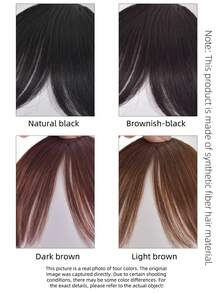 Natural Wind Eight-Strand Fringe Wig, Lightweight And Comfortable French Curtain-Like Fringe, Increases Frontal Hair Volume, Conceals High Forehead, Suitable For Daily Commuting, Music Festivals, Parties - Multicolor - View 8
