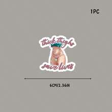"Thick Thighs Save Lives" Cartoon Full Hip Design Vinyl Sticker - Matte Finish, Self-Adhesive, Durable Vinyl Material For Water Bottles, Tumblers, Laptops, Hats & Phone Cases - one-size - View 6