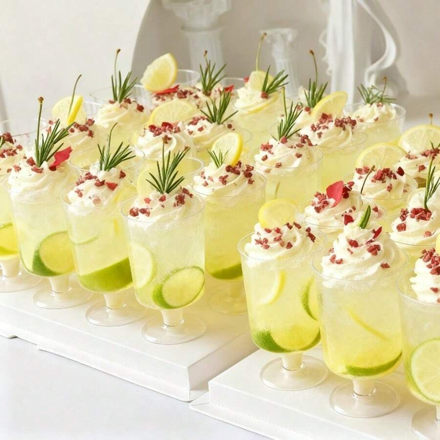 120ml Tall Dessert Cups With Wide Base And Narrow Rim, Suitable For Pudding, Cheesecake, Mousse, Cocktail, Coffee, Ideal For Birthday, Wedding, New Year Party And Gathering - View 1