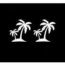 SAHRA 2pcs Coconut Tree Car Stickers, Tropical Palm Tree Pattern Decals, Decorative Vinyl Stickers For Car Body, Window, Stylish Auto Exterior Decor For Vehicle Modification - Multi-color - View 11