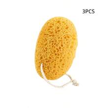 1Pc Bath Sponge, Durable Large Foam Loofah Face Puff - Yellow - View 8