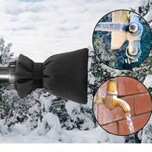 2pcs Thickened Faucet Anti-Freeze Insulation Cover, Outdoor Water Pipe Anti-Freeze Dust Cover, Prevent Faucet Freezing, Winter Insulation Essential, Reusable, Easy To Remove, Suitable For Home, Garden, Kitchen And Various Outdoor Environments, Winter Must-Have. - Multiple Specifications - View 2