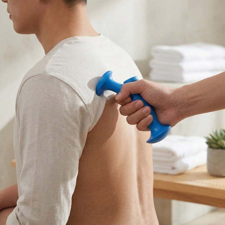 2-Piece Trigger Point Massage Tool Set, Includes Manual Deep Tissue Acupressure Massager And Thumb Protector, Full Body Muscle Knot Relief Tool, Suitable For Neck, Back And Foot Areas - View 1
