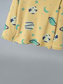 6 Sets 1 Set Random Boys Cartoon Home Wear Set Cute Print Long Sleeve Long Pants Pajama Set - Multicolor - View 3