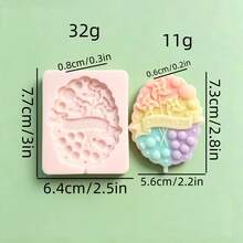 Windmill Candy Card Silicone Mold DIY Handmade Candle Aromatherapy Soap Plaster Silicone Mold - Light Gray - View 6