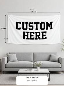 1pc Personalized Photo Wall Tapestry Custom Design Home Decor Wall Hanging For Living Room Bedroom - Multicolor - View 17