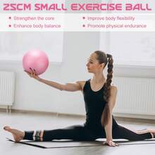 4pcs Small Fitness Balls, 9 Inch Mini Pilates Balls With Air Pump, Non-Slip Mini Yoga Balls, Suitable For Home Gym Stability, Fitness, Stretching And Core Strength Training, Suitable For Gymnastics, Ballet And Fitness - Multicolor - View 4