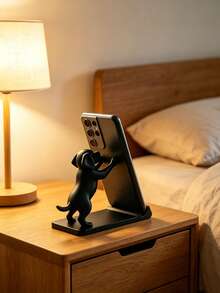 1PC Universal Phone Stand, Labrador Dog Desktop Phone Holder, Stable Base And Inclined Slot Design, Suitable For Various Smartphones, Cute Animal Desktop Decor, Suitable For Office, Bedroom, Desk, Animal Lover Gift, Desktop Ornament, Phone Holder, Back To School, Halloween, Christmas Gift Best Choice - Multicolor - View 7