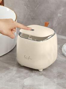 1PC Press-Type Trash Can, Luxury Sundries Bin, Car/Home/Office/Restaurant Storage Trash Basket, Creative Flip-Top Square Organizer Storage Box With Lid For Coffee Table - Multiple Styles - View 6