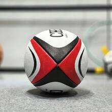 CHBERT British Rugby PU Machine-Stitched Training And Match Ball Size 5 Red Black White - Multicolor - View 5