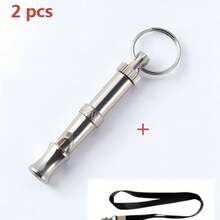Adjustable Dog Training Whistle, Ultrasonic Small Metal Pet Whistle With Keychain, Crisp Sound, Suitable For Dog And Pigeon Behavior Training Tool - Multicolor - View 12