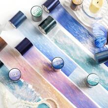 Creative Tape Wave & Star Whispers Washi Tape, Sticker Tape DIY Decorative Planner Tape Full Roll - Multicolor - View 6