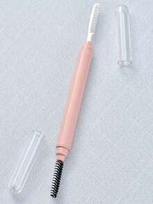 Dual-Ended Eyebrow Brush With Cap, Includes Eyebrow Comb, Spiral Brush, Fine-Tooth Steel Comb, Eyebrow Grooming Tool, Eyelash Comb, Eye Makeup Brush - Multicolor - View 6