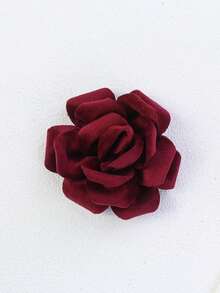 Solid Color Corduroy Business Style Flower Brooch Corsage For Women, Can Also Be Used As Hair Accessory - Corduroy Flower - View 15