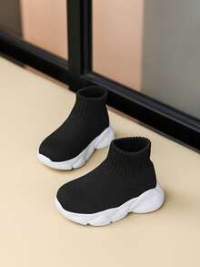 Baby Slip-On Sock Shoes, Toddler Knit Sneakers, Soft Non-Slip Thick Sole Lightweight First Walkers For Infant - Multicolor - View 3