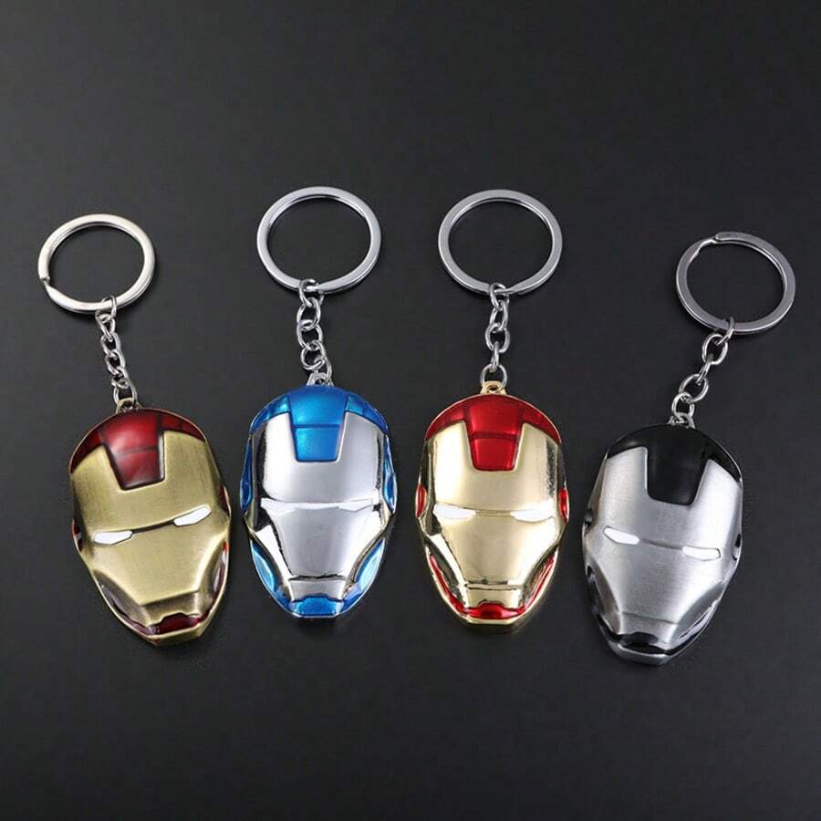 Hasbro Marvel Iron Man Zinc Alloy Keychain Pendant Creative Gift Key Ring Hanging Decoration Car Key Bag - Multiple Styles - View 1