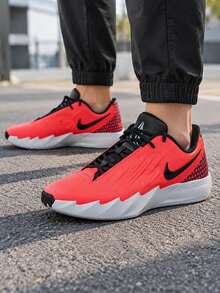 Nike Men's Basketball Shoes TWELVE TIME EP Outdoor Sports Low-Top Performance Training Sneakers IM4162-600 - Red/White/Black - View 2