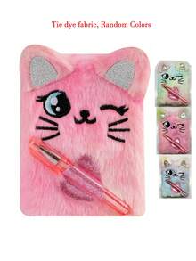 1pc Cute Cat & Dog Mini Notebook, Portable Small Diary, Student Gift Book - Multicolor - View 12