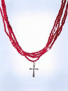 Y2Kool Kalung Liontin - Merah - View 4