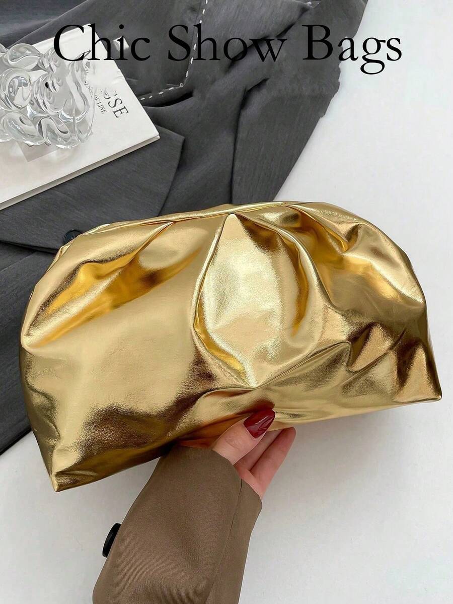 2026 New Elegant Fashion High-End Women's Handbag, Suitable For Daily Use, Bridal, Wedding Supplies - Gold - View 1