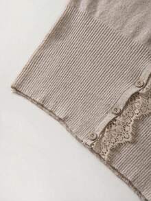 Spring/Summer New Women's Minimalist Elegant Lace Patchwork Cardigan - Yan - View 9