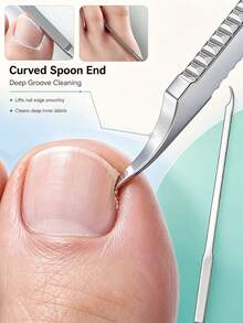 5/3/1pc 3-In-1 Nail Care Tools, Nail File, Nail Picker, Scraper - 3-in-1 Hand and Foot Care Tool - View 2