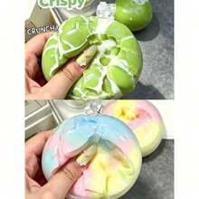 New Wax-Like Cracking Soft & Chewy Chocolate Squishy Ball, Designed For Stress Relief - Multicolor - View 2