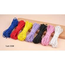 1pc 5yd 2mm Multi-Color Elastic Bead Cord, Suitable For Sewing, Bracelet, Necklace, Jewelry Making DIY Crafts, Bracelet Making Kit, Colorful Set Accessories - Multiple Styles - View 14