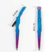 MyAoKuE-Up 1 PC Three-In-One Eyebrow Frame - Convenient To Carry, Multi-Functional Tool. Precise Eyebrow Shaping, Easy To Use, Essential Tool For Girls. - Multicolor - View 10