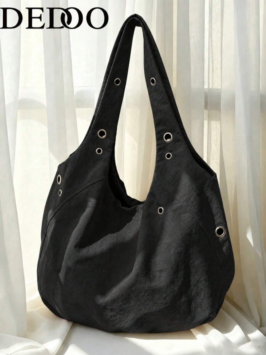 Dedoo Korean Style Nylon Unique Design Women Shoulder Diagonal Crossbody Bag, Multifunctional Fashion Commuter Casual Shoulder Bag