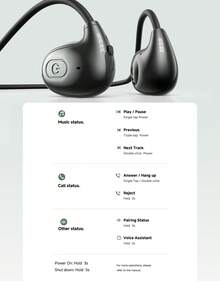 Acer OHR834 Open-Ear Wireless Bluetooth Earphones, Ultra-Lightweight Body, Bluetooth 6.0 Chip, Stable Connection, Stereo Sound, High-Definition Calls, Suitable For Daily Commute And Cycling, Compatible With IOS/Android Systems - View 10