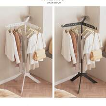 1 pieza Perchero de ropa de pie de fácil montaje, perchero para abrigos, tendedero para secar ropa para el hogar y dormitorio - Tendedero de pie - Ver 5