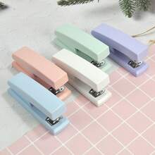 Small Square Sugar Stapler 360° Rotatable Office Stapler With High Aesthetic Value, Home Use, Center Stitching, Stationery Gift - Multicolor - View 9