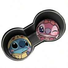 Hasbro 2 Pieces/Set Disney Stitch Car Cup Holder And Door Slot Mats, Cartoon Car Interior Anti-Slip Storage Mats - Car Anti-slip Mat - View 4