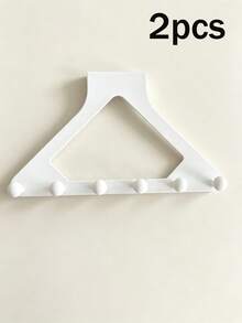 2pcs Upgraded Triangle Door Hooks, Over-The-Door Coat Rack, No-Drill Storage Shelf, Hanging Clothes Rack, Made Of Thickened ABS Plastic Material, 3 Colors Available, Suitable For Hanging Clothes, Bags, Keys, Hats, Bedroom, Bathroom, Kitchen And Closet, Wardrobe Storage Rack, Decorative Storage, Decorative Hanging, Home Decor, Dorm Storage, Storage, Halloween, Christmas, Housewarming Gift - Multiple Styles - View 13
